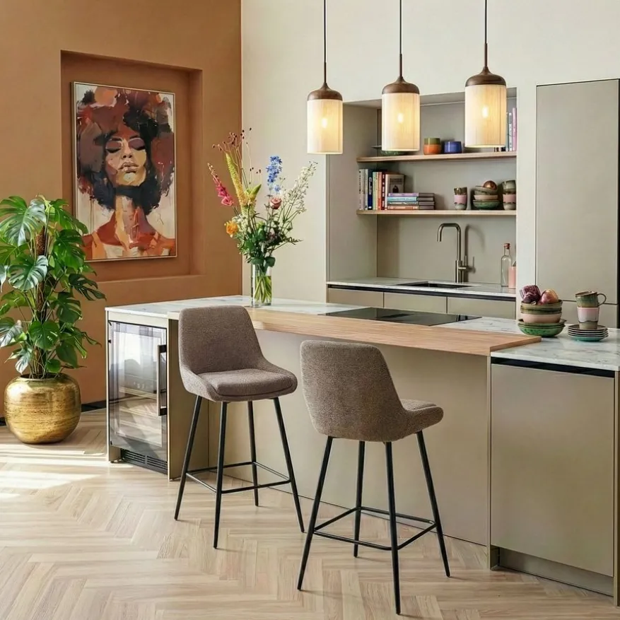 Barkruk Hasselt Taupe