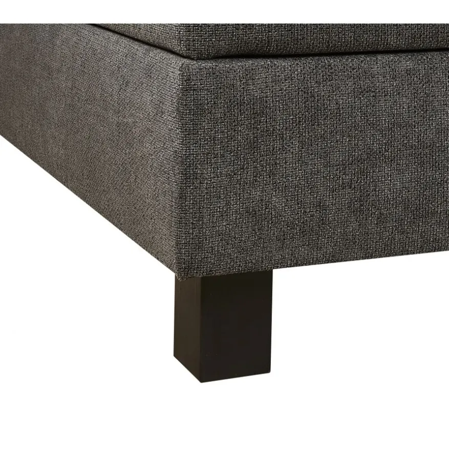 Bed Bilbao Donkergrijs - 180x200 cm
