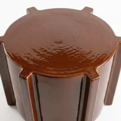 Bijzettafel Avion Bruin - Ø 31 cm