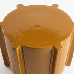 Bijzettafel Avion Mosterd - Ø 31 cm