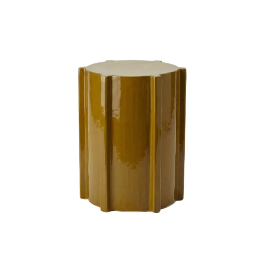 Bijzettafel Avion Oker - Ø 31 cm