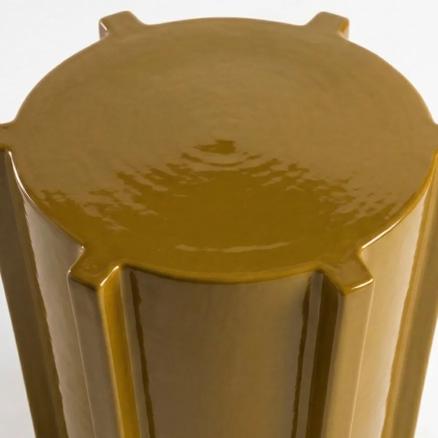Bijzettafel Avion Oker - Ø 31 cm
