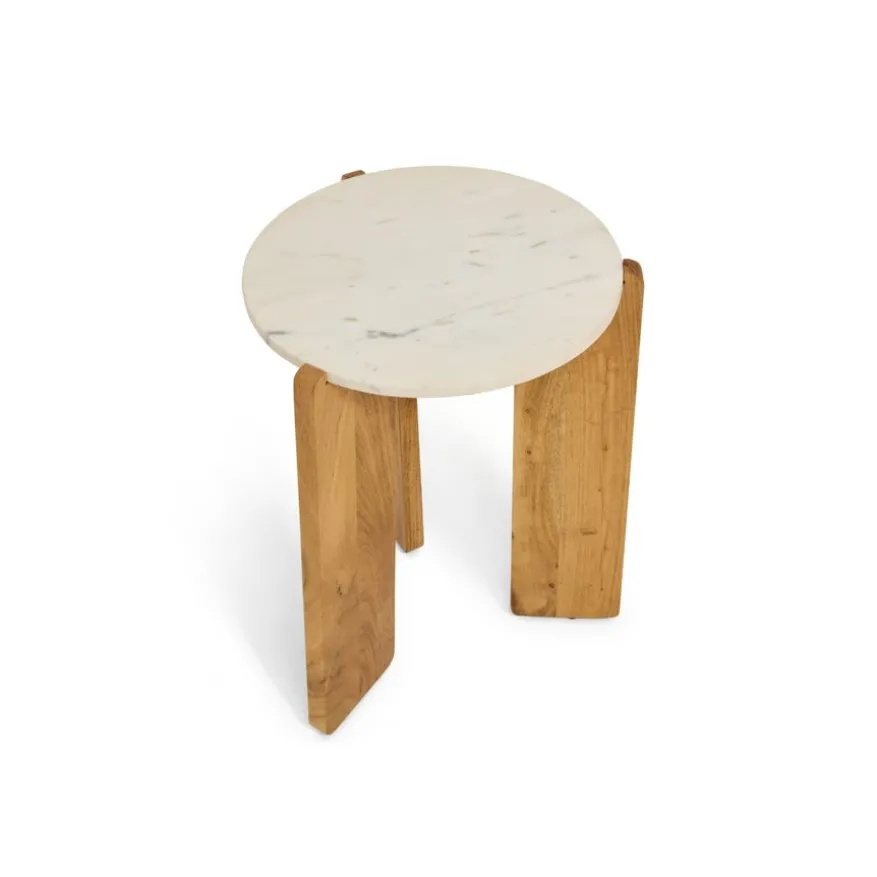 Bijzettafel Olif Naturel - Ø 44 cm