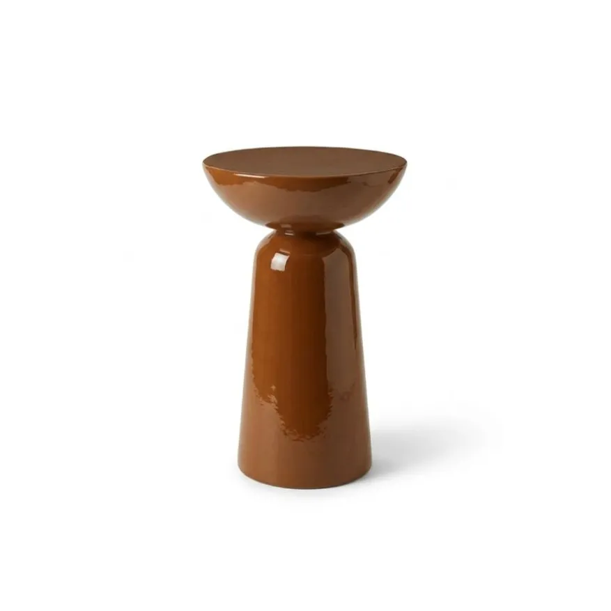 Bijzettafel Valence Bruin - Ø 30 cm