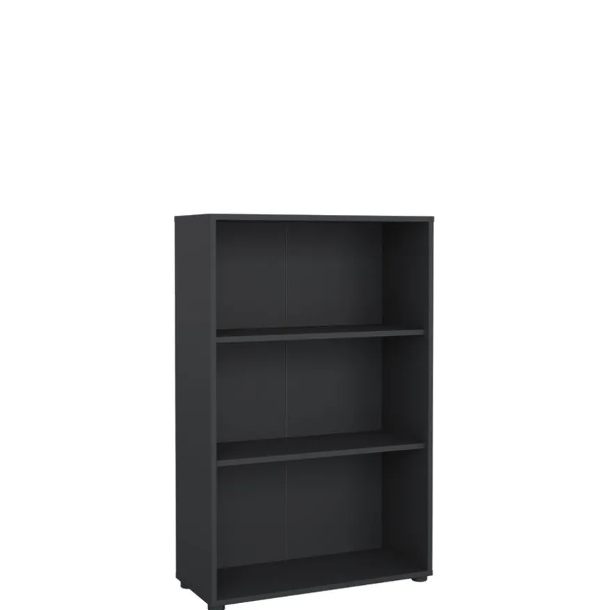 Boekenkast Bram Donkergrijs - 80x124x35 cm