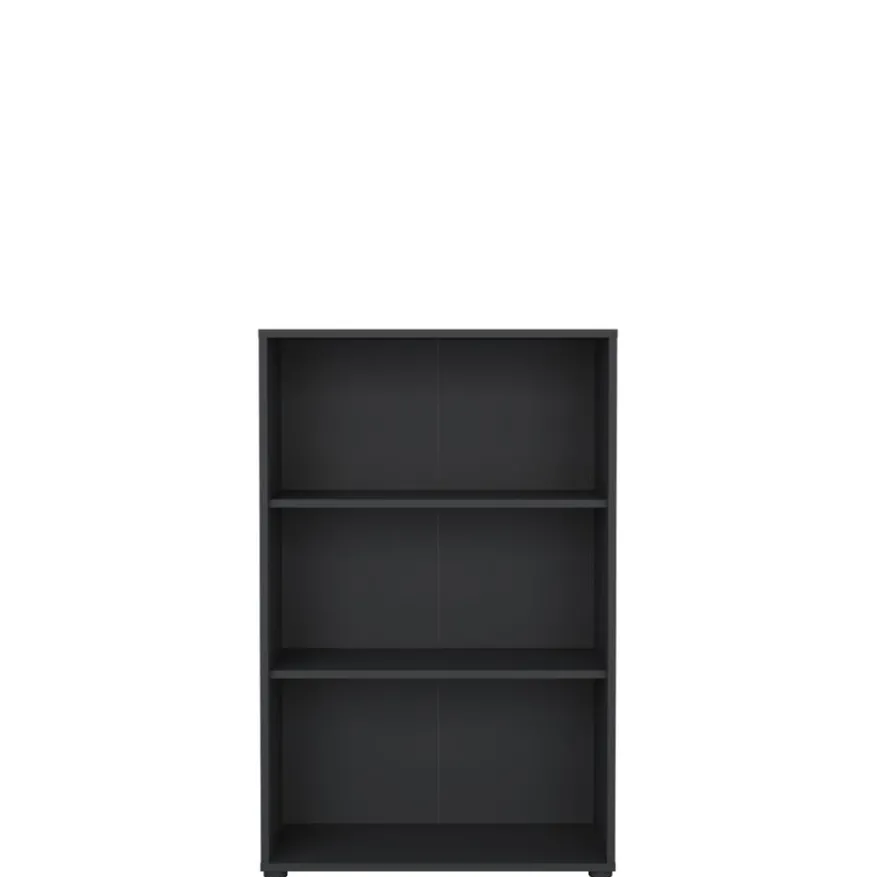 Boekenkast Bram Donkergrijs - 80x124x35 cm