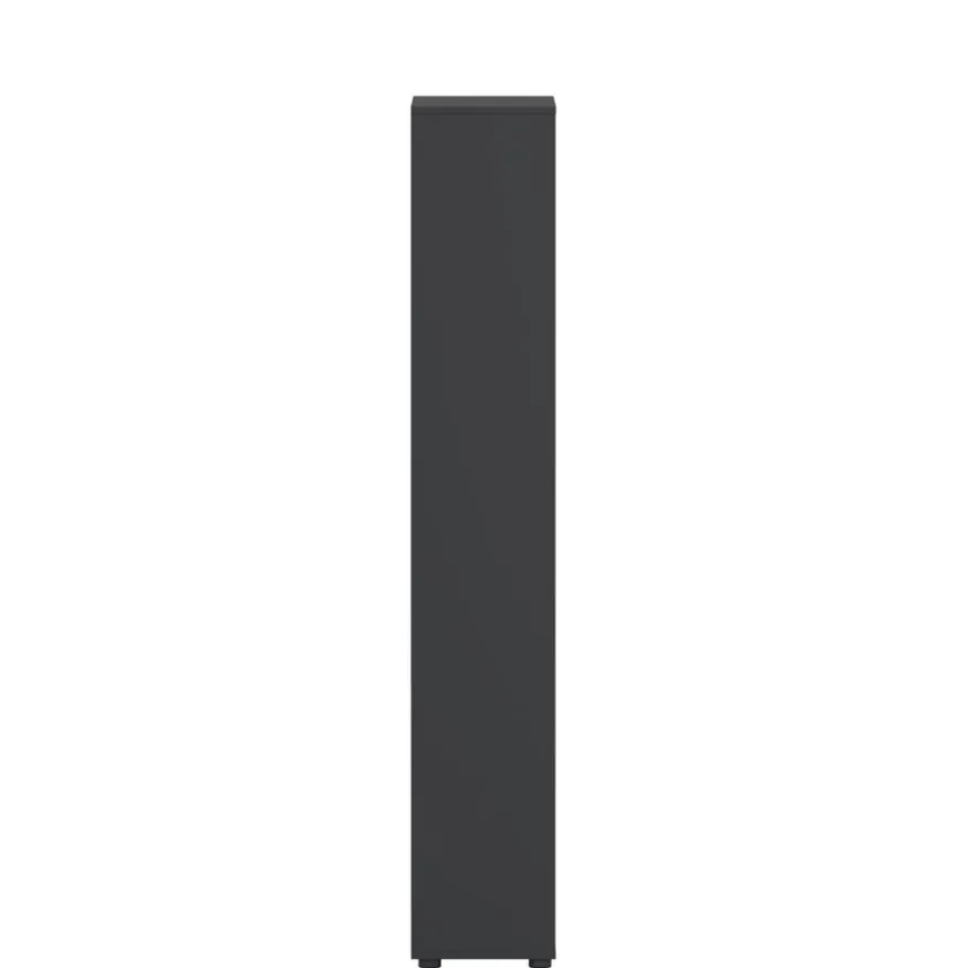 Boekenkast Bram Donkergrijs / Eiken - 80x205x35 cm