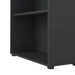 Boekenkast Bram Donkergrijs - 80x205x35 cm