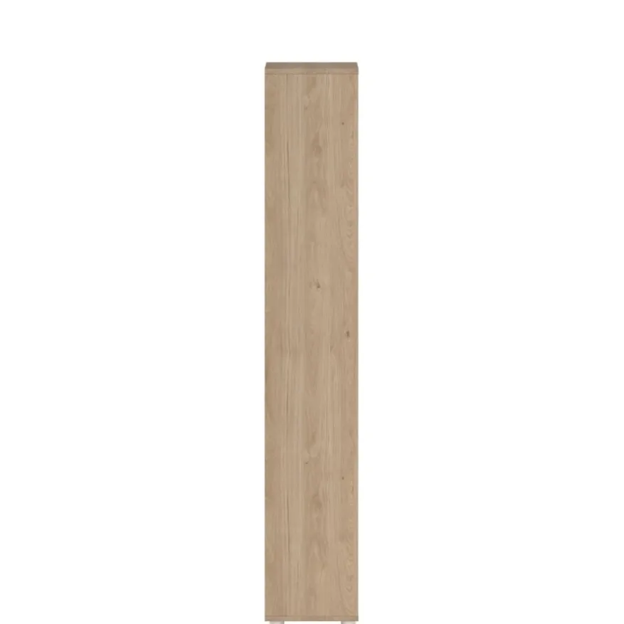 Boekenkast Bram Eiken / Wit - 80x205x35 cm