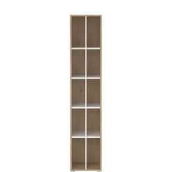 Boekenkast Bram Eiken / Wit - 41x205x35 cm