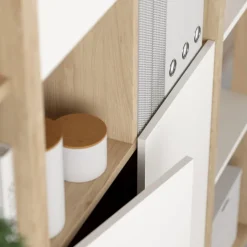 Boekenkast Bram Eiken - 80x205x35 cm