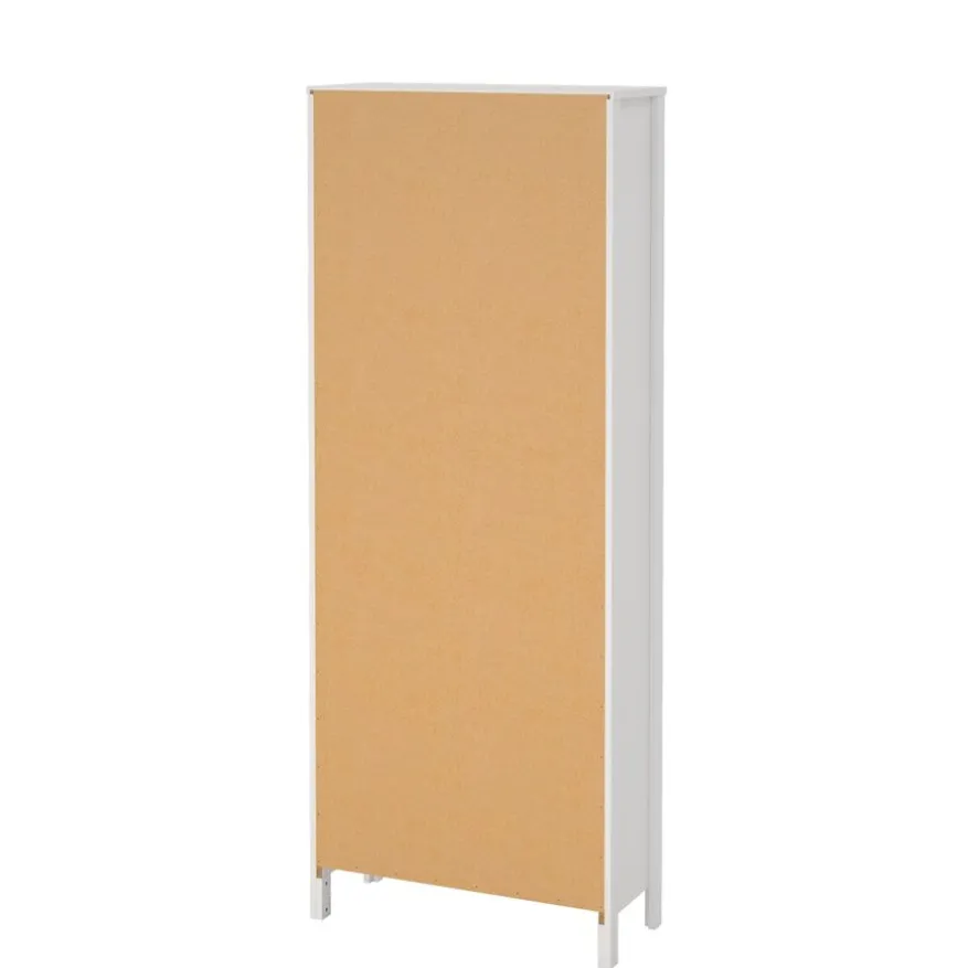 Boekenkast Dallas Wit - 78x199x33 cm