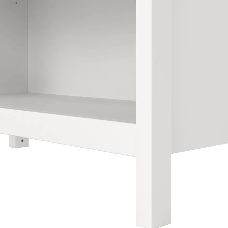 Boekenkast Dallas Wit - 78x199x33 cm