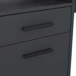 Bureau Boston Donkergrijs - 171x90x63 cm