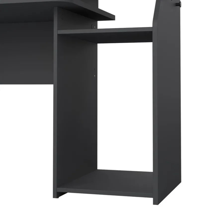 Bureau Boston Donkergrijs - 171x90x63 cm