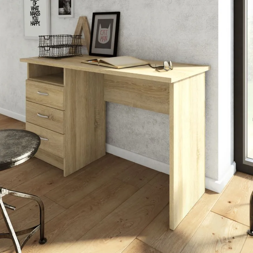 Bureau Boston Eiken - 121x73x49 cm