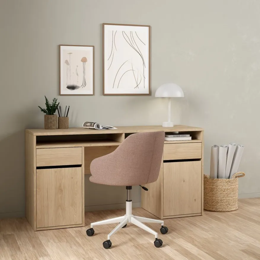 Bureau Boston Eiken - 149x78x49 cm