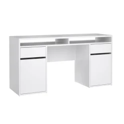 Bureau Boston Hoogglans Wit - 149x78x49 cm