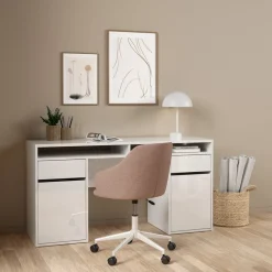 Bureau Boston Hoogglans Wit - 149x78x49 cm