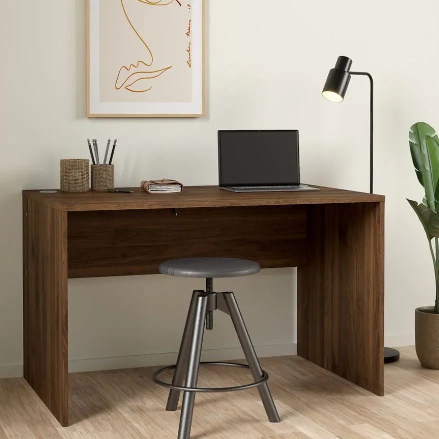 Bureau Boston Walnootbruin - 120x75x75 cm