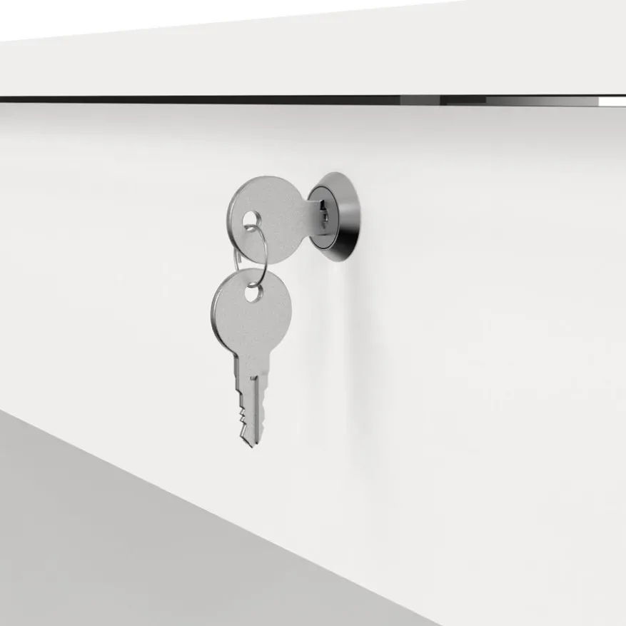 Bureau Boston Wit - 110x76x49 cm