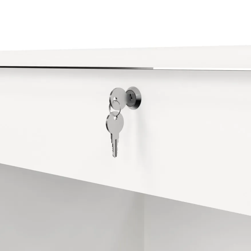 Bureau Boston Wit - 110x76x49 cm
