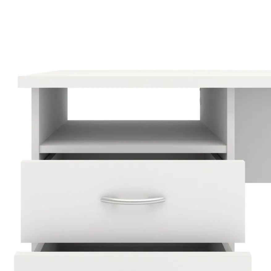 Bureau Boston Wit - 121x73x49 cm
