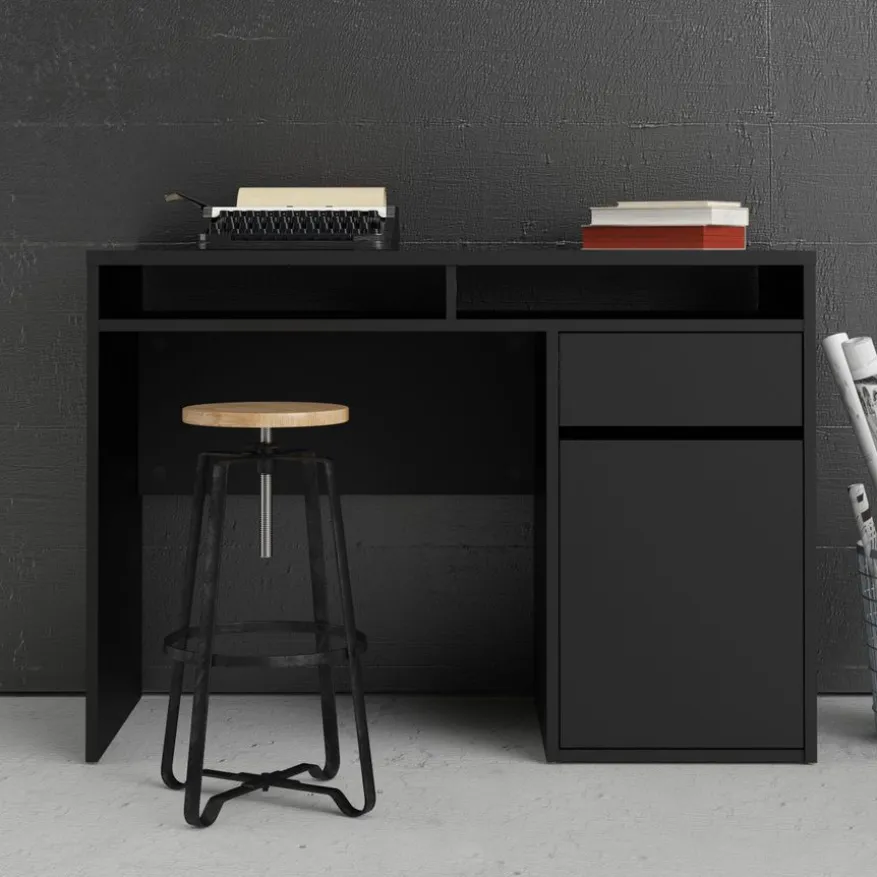 Bureau Boston Zwart - 111x78x49 cm