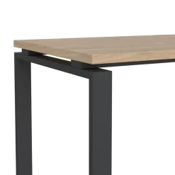 Bureau Bram Eiken / Donkergrijs - 150x76x60 cm