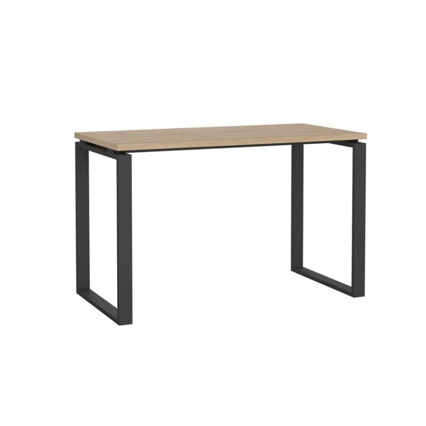 Bureau Bram Eiken / Donkergrijs - 120x76x60 cm