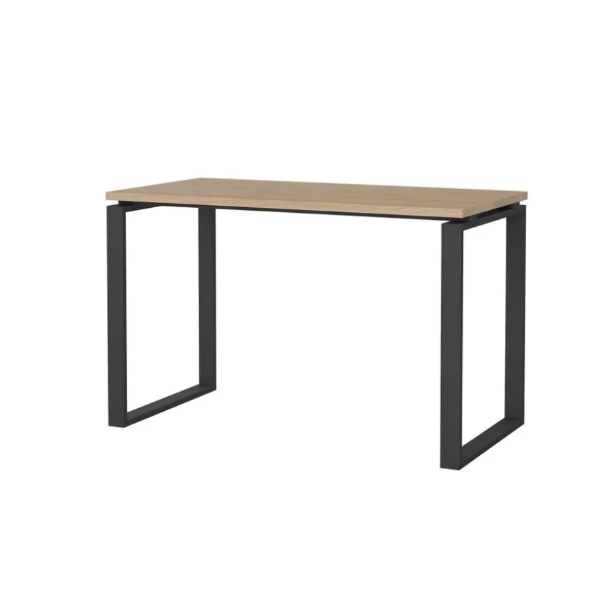 Bureau Bram Eiken / Donkergrijs - 120x76x60 cm
