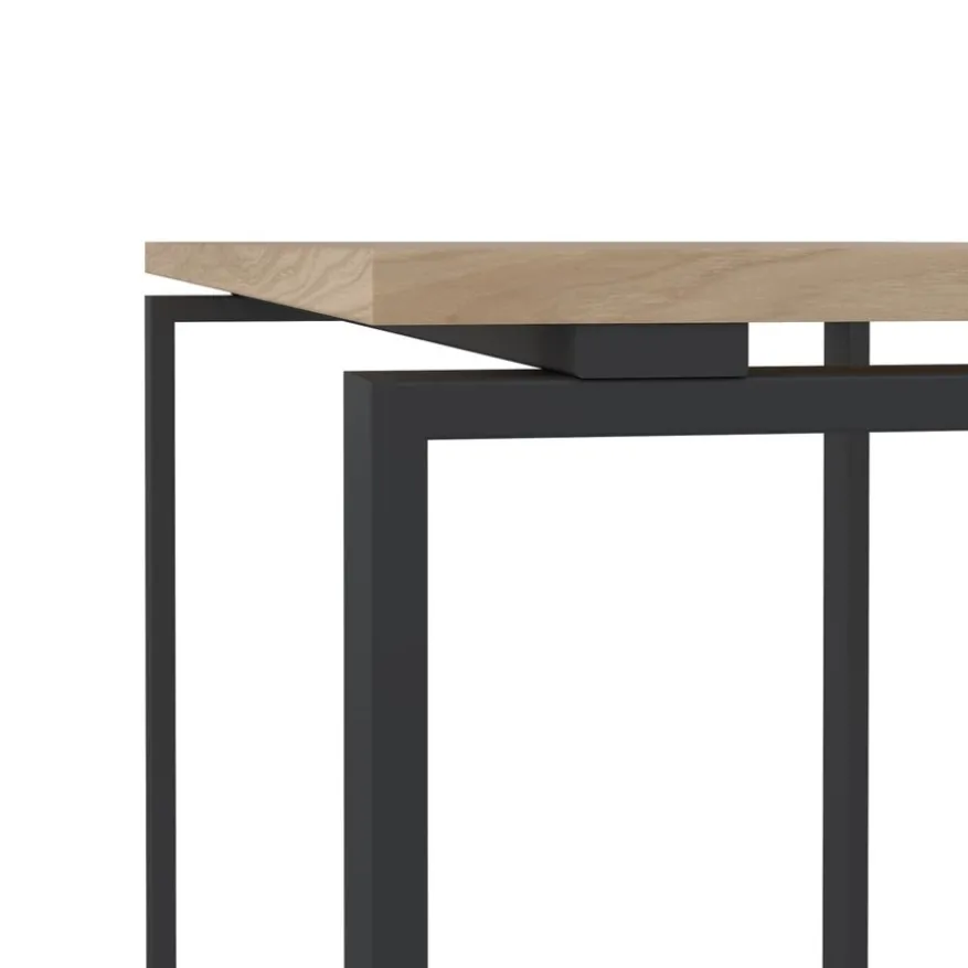 Bureau Bram Eiken / Donkergrijs - 120x76x60 cm