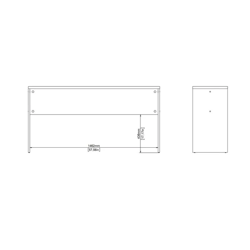 Bureau Bram Uitbreiding Wit - 150x76x40 cm