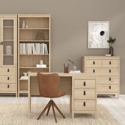 Bureau Dallas Eiken - 121x77x48 cm