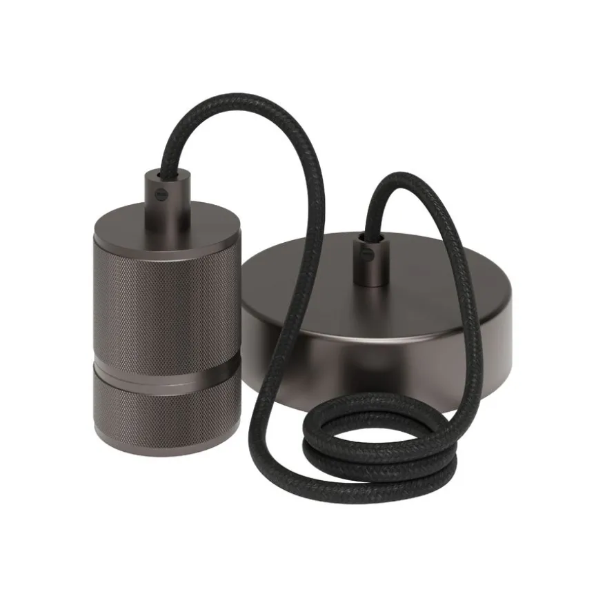 Calex Hanglamp Retro Gun Metal - E27 - Ø 10 cm