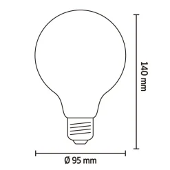 Calex Lichtbron E27 Globelamp Goud
