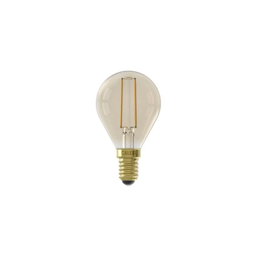 Calex Lichtbron E14 Kogellamp Goud