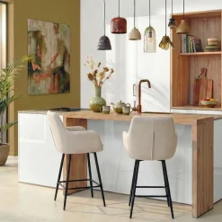 Draaibare Barkruk Genk Beige