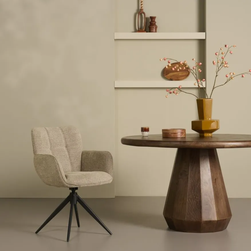 Draaibare Eetkamerstoel Bente Beige