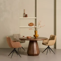Draaibare Eetkamerstoel Bente Hazelnootbruin