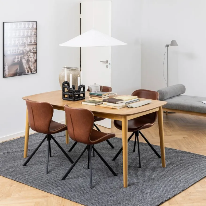 Draaibare Eetkamerstoel Isak Cognac