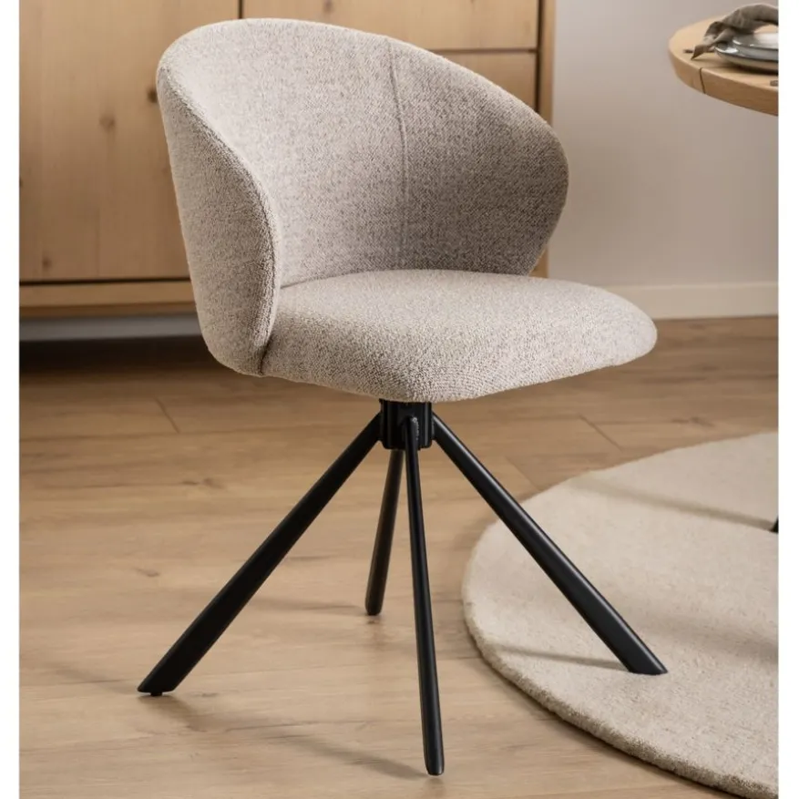 Draaibare Eetkamerstoel Jaki Beige