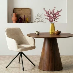 Draaibare Eetkamerstoel Kortrijk Beige