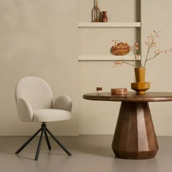 Draaibare Eetkamerstoel Moon Beige