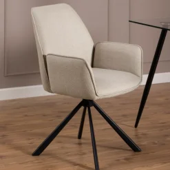 Draaibare Eetkamerstoel Roar Beige
