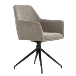 Draaibare Eetkamerstoel Tiernan Taupe