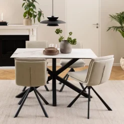 Draaibare Eetkamerstoel Ulf Beige