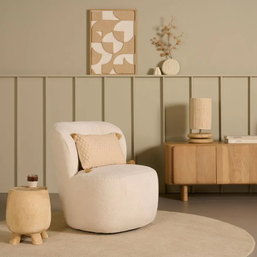 Draaifauteuil Rush Crème