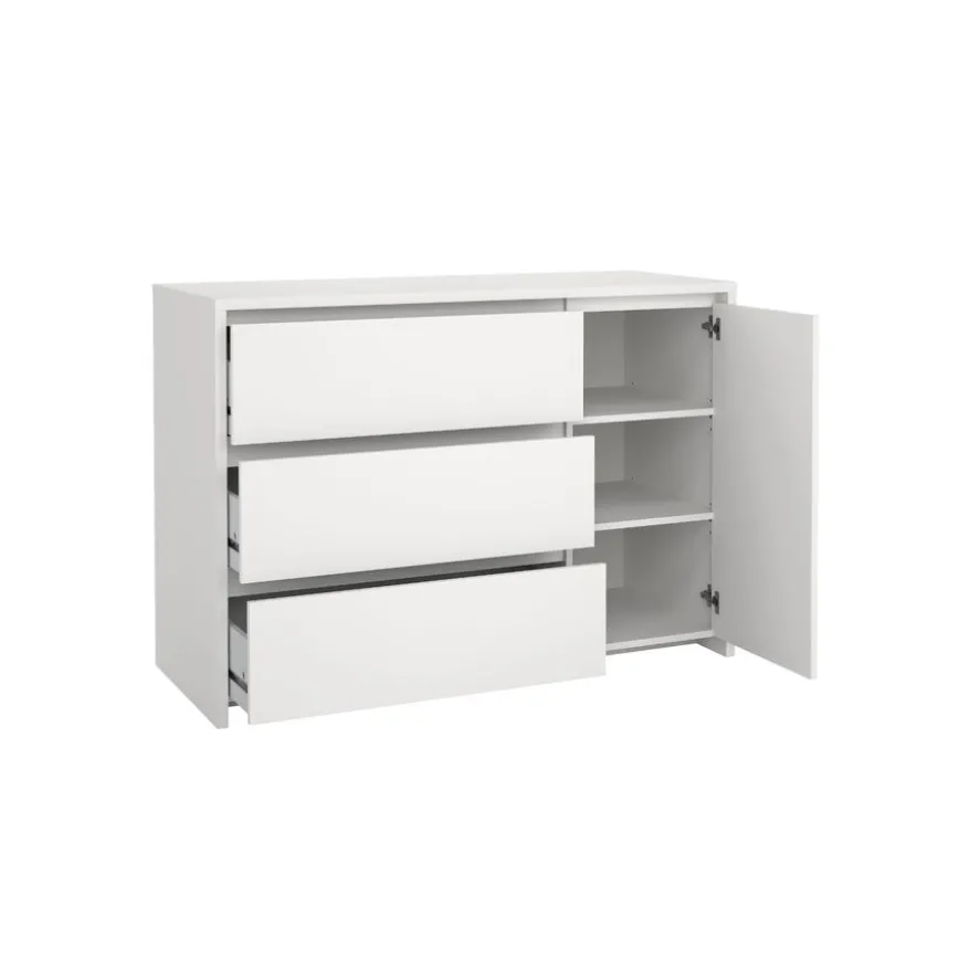 Dressoir Atlanta Wit - 119x84x48 cm