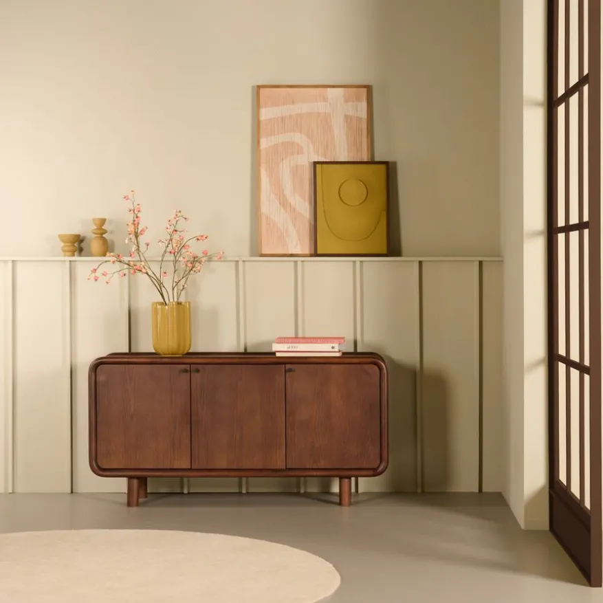 Dressoir Boogie Donkerbruin - 90x120x43 cm